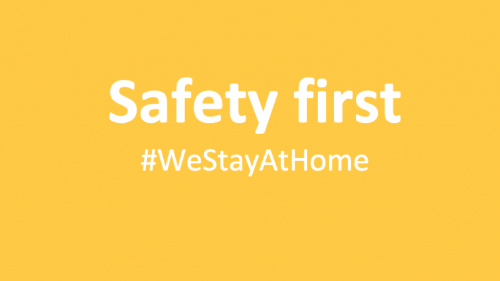 Safety first! #westayathome