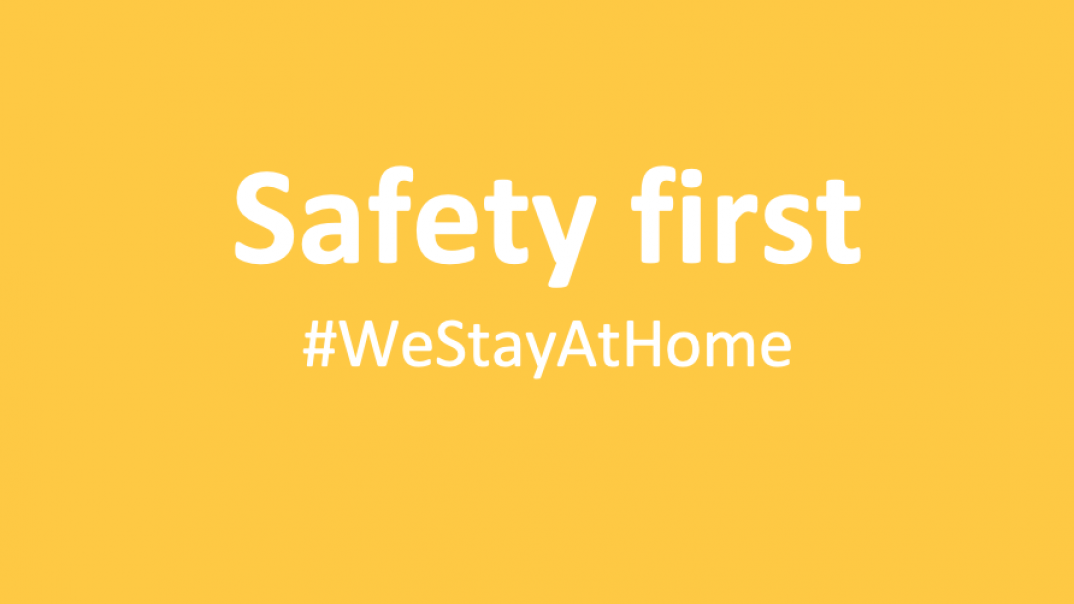 Safety first! #westayathome